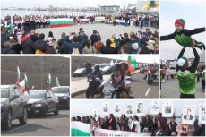 3-ти март в Бургас: Българовското шествие отново събра стотици под родните трибагреници (ВИДЕО)