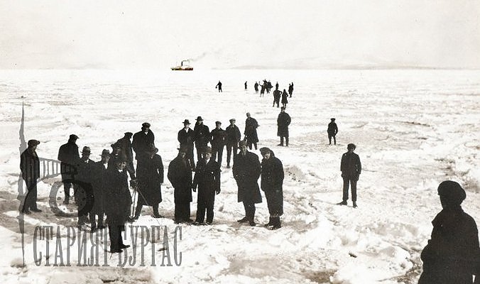 Вижте замръзналото бургаско море, уникална снимка от далечната 1929 година
