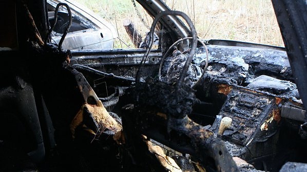 Автомобил изгоря почти до основи в Поморие