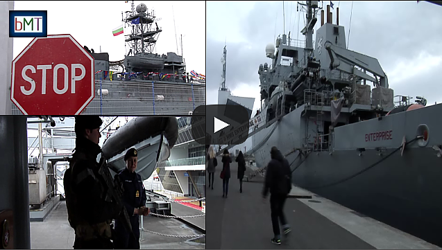 Ето кой брани Черно море: Кораби на НАТО обезвредиха стара мина, акостираха в Бургас (ВИДЕО)