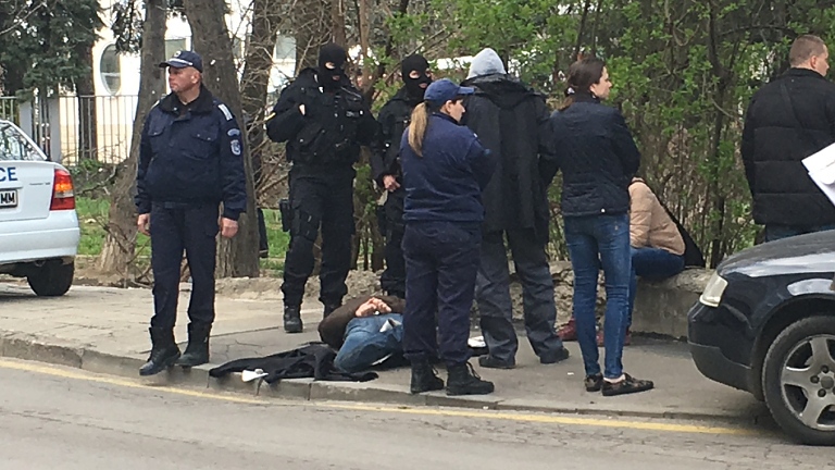 Полицейска гонка в бургаския ж.к. \