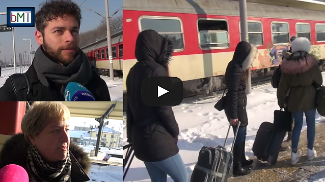 Истински ад във влака София-Бургас! Пътници мръзнаха близо три часа закъсали край Айтос (ВИДЕО)