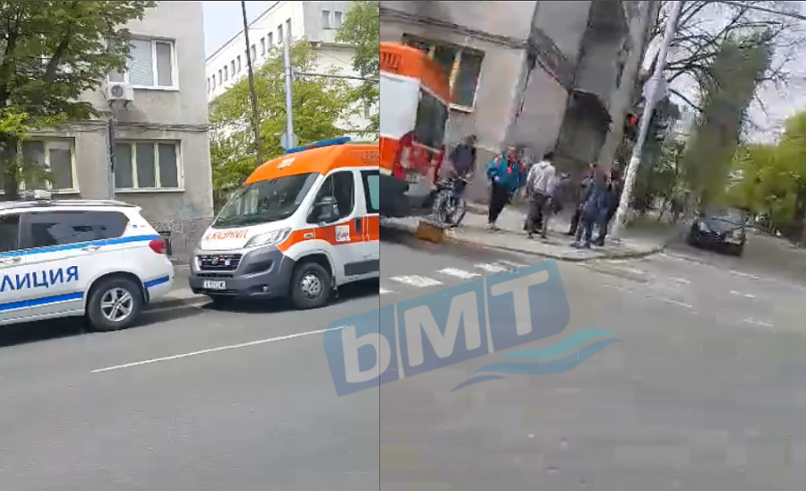 Жена се строполи на пешеходна пътека в центъра на Бургас