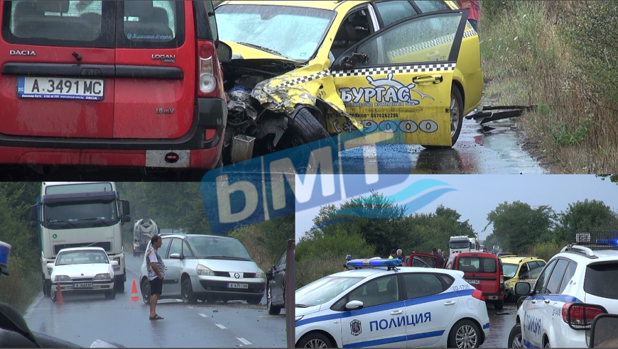 Вижте отблизо щетите от зверската катастрофа край \