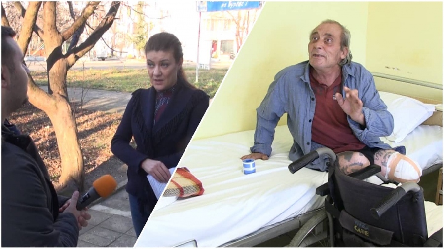Намериха дом за 60-годишния Валентин, който вече месец пребивава в бургаската болница (ВИДЕО)