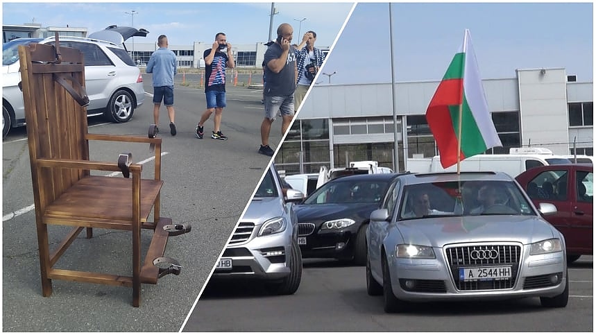 Бургазлии отиват на протеста в София с електрически стол и спасеното българско знаме (ВИДЕО)