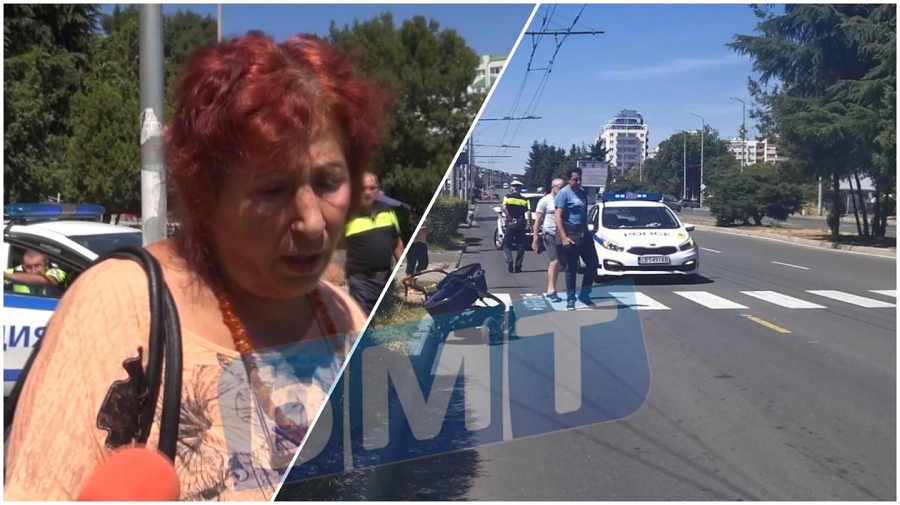 Вижте зрелищни кадри от катастрофата, която едва не уби майка и бебе на пешеходна пътека в Бургас, ето обяснението на шофьорката