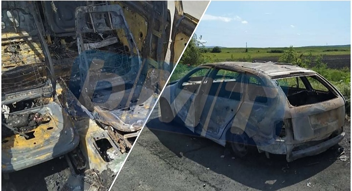 Жесток инцидент! Кола избухна в планъци край Средец, загина шофьорът, а дъщеря му е с тежки изгаряния