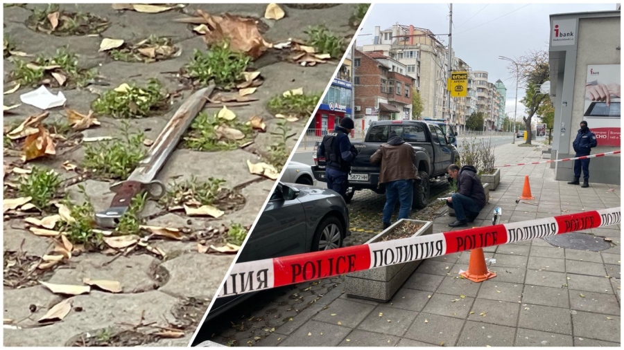 Трима нападнаха мъж в центъра на Бургас, наръган е със щик от автомат (СНИМКИ)