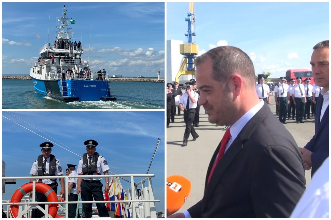 Новият вътрешен министър с първа визита в Бургас: България получи нов граничен кораб за първи път от десетилетие (ВИДЕО) 